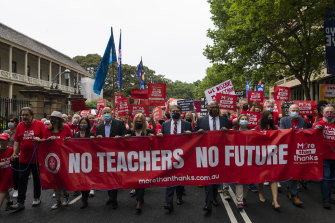 On Tuesday, teachers in NSW public schools went on strike for the first time in almost decade.