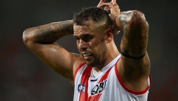 Lance Franklin received a one-match ban for his bump on Gold Coast’s Sam Collins.