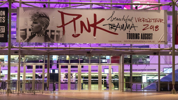 Pink is due to perform at Qudos Bank Arena on Thursday, after postponing three earlier shows.