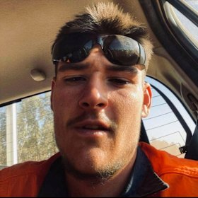 Kaleb Macqueen, 19, was taken to hospital in a serious but stable condition.