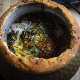 Inside the parda biryani.