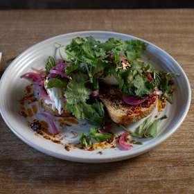 One of the cafe’s popular dishes: Thai chilli eggs.