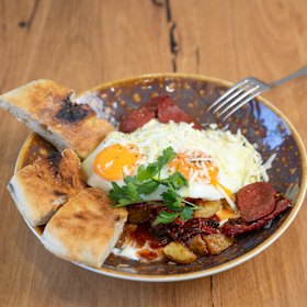 “The Greek Style” dish.