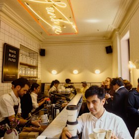 Grab a coffee to go from Patricia.