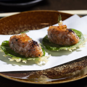 Salmon tartare.