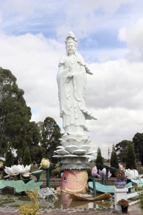 The Kuan Yin statue.