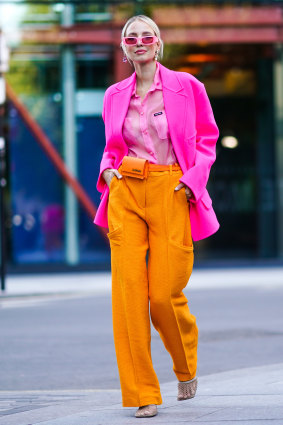 Francesca is a big fan of German influencer Leonie Hanne’s use 
of bold, bright colours.