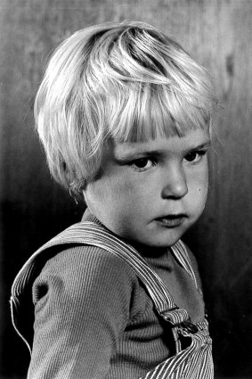 Ditte as a three-year-old in Hirtshals, Denmark.