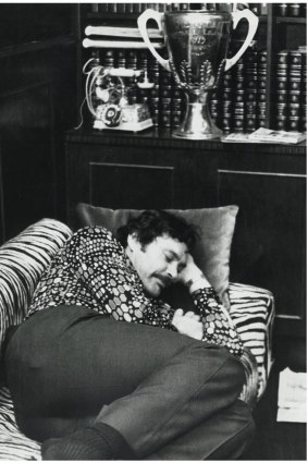 Barassi conked out the day after North Melbourne’s first VFL premiership victory in 1975.