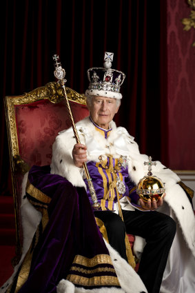 One of King Charles’ official coronation photographs.