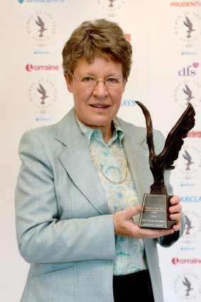 Astrophysicist Jocelyn Bell Burnell wins the Prudential Lifetime Achievement award at the Women of the Year Awards in London in 2015.