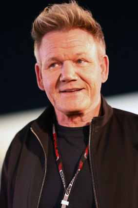 Gordon Ramsay at the Las Vegas Grand Prix in 2023.