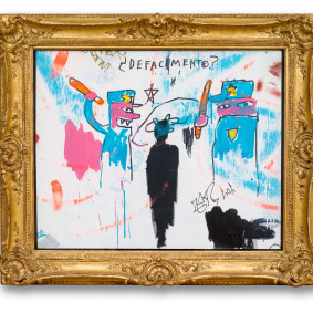 Jean-Michel Basquiat's Defacement (The Death of Michael Stewart) 1983.