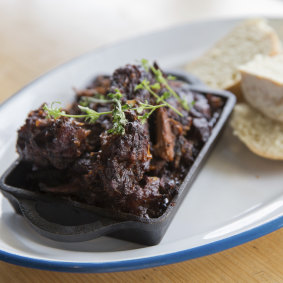 The kangaroo tail bourguignon at Yarraville's Mabu Mabu.