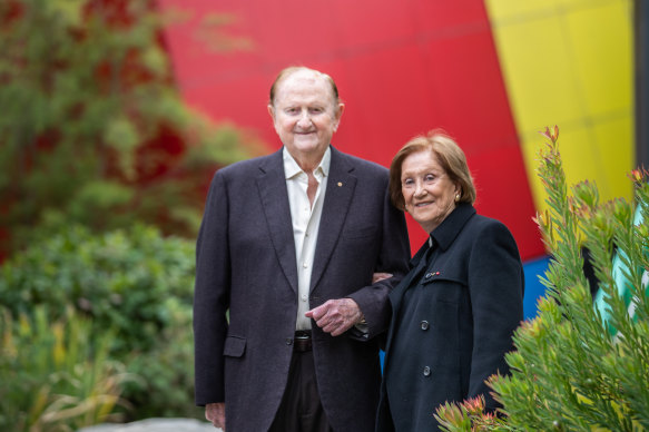 John Gandel AC and Pauline Gandel AC are in discussions with the state government over funding the NGV Contemporary. 