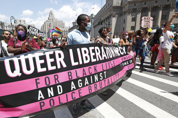 New York's Pride march turned intersectional in the wake of Black Lives Matter protests.