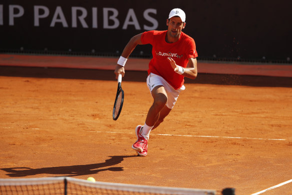 Novak Djokovic, pictured in Rome, said the incident in New York was a profound lesson for him. 