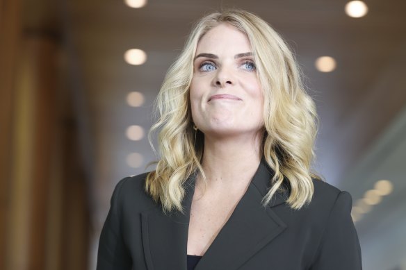 Journalist Erin Molan, pictured in June, is suing the Daily Mail for defamation.