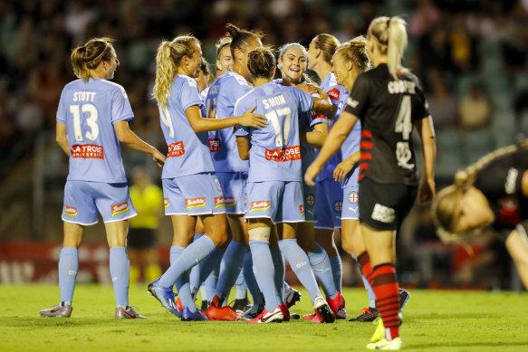 Melbourne City clinched the W-League premiership the last time they met Western Sydney.