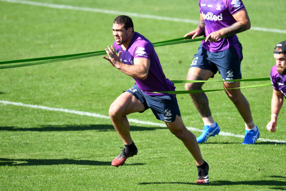 Dale Finucane, who is racing the clock to overcome a calf injury, says the players haven't discussed Cameron Smith's future once.