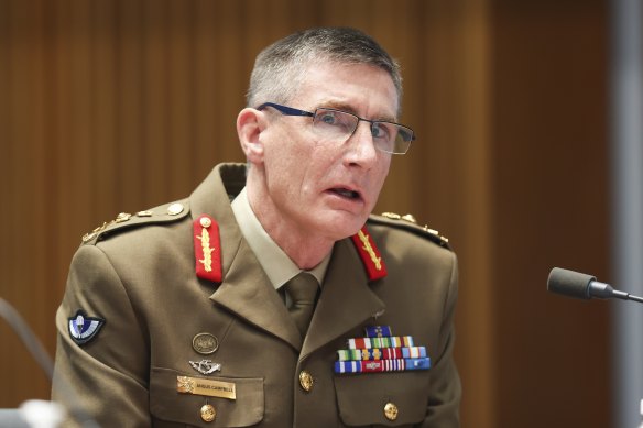 Chief of the Defence Force Angus Campbell spoke about Australia’s achievements in Afghanistan during a Senate estimates hearing.