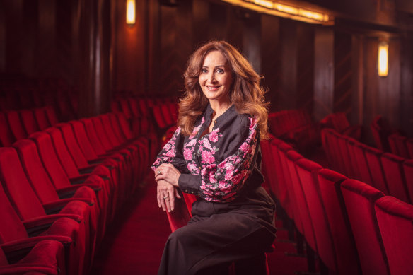Marina Prior at Her Majesty’s Theatre, where she will return for Mary Poppins in 2023.