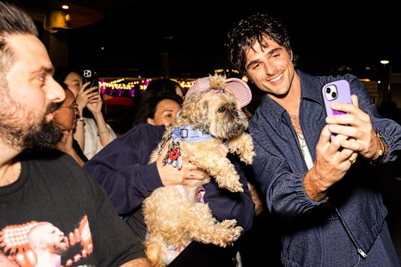 Jacob Elordi greets fans at the Australian premiere of The Narrow Road to the Deep North in Sydney.