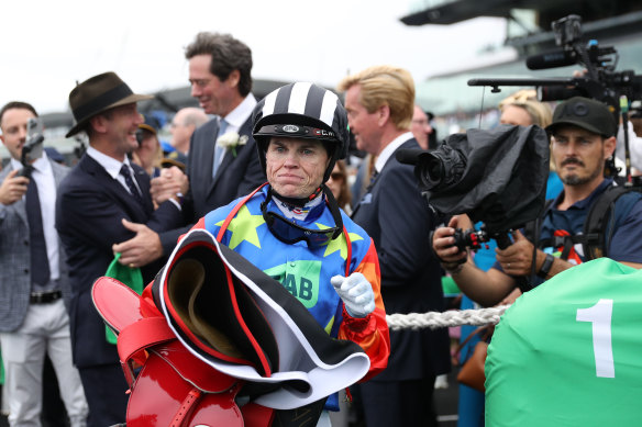 Craig Williams after riding Bella Nipotina to victory in The Everest.