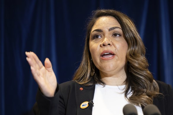 Coalition spokeswoman for Indigenous Australians Jacinta Nampijinpa Price at the National Press Club on Thursday.