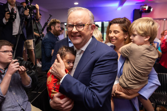 Prime Minister Anthony Albanese is seeking re-election under the slogan of “Building Australia’s Future”.