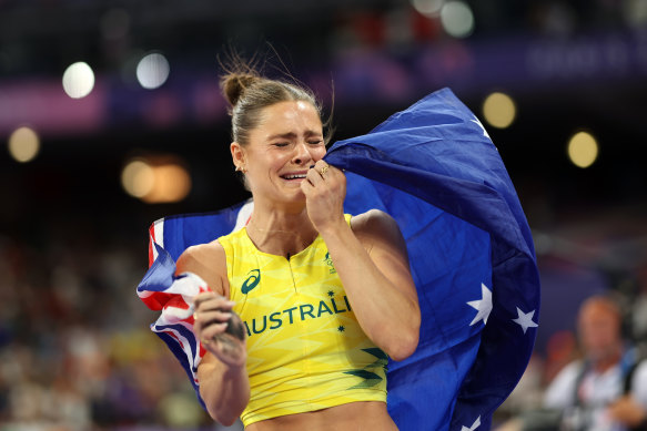 Nina Kennedy’s pole vault gold medal was Australia’s fourth in one day – and 18th for the Paris Games.