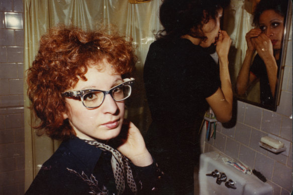 Photographer Nan Goldin in the 1970s. The documentary is a brilliant, compelling, confronting examination of her work and activism through the years. 