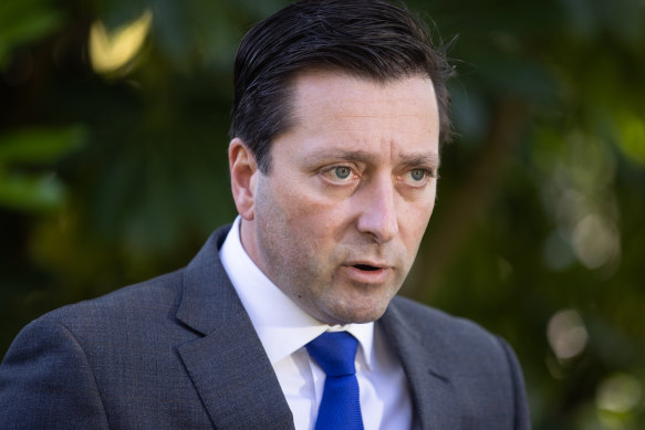 Victorian Opposition Leader Matthew Guy.