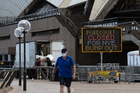 The clean-up job was easier than most years at Circular Quay on New Year’s Day.