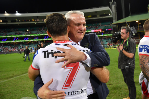 Ben Hunt has a strong relationship with Dragons coach Anthony Griffin.