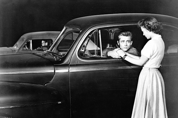 James Dean in Rebel Without a Cause.