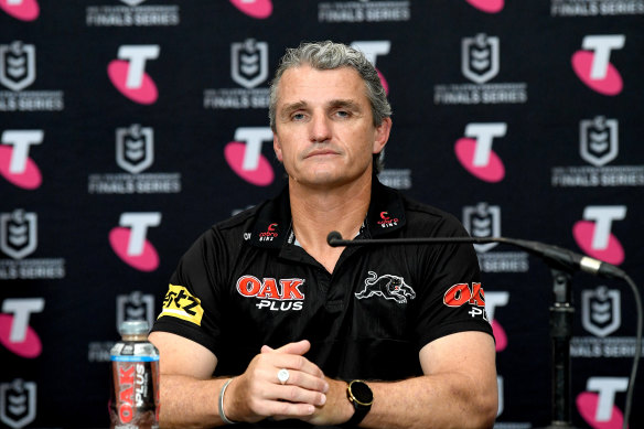 Ivan Cleary after the Panthers’ victory on Saturday.