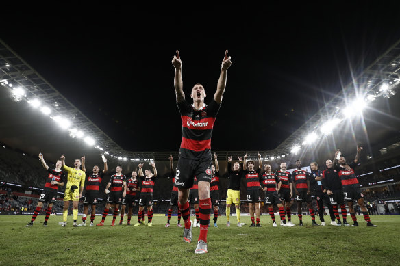 Mitch Duke is on fire for the Wanderers, but his good form could see him taken away from the club during the A-League finals.