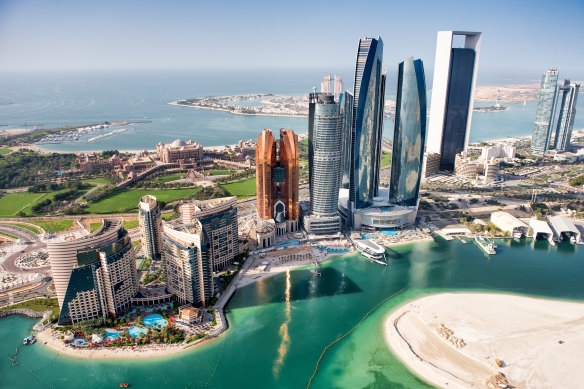 Take in Abu Dhabi’s futuristic architecture as you sail into Zayed Port.