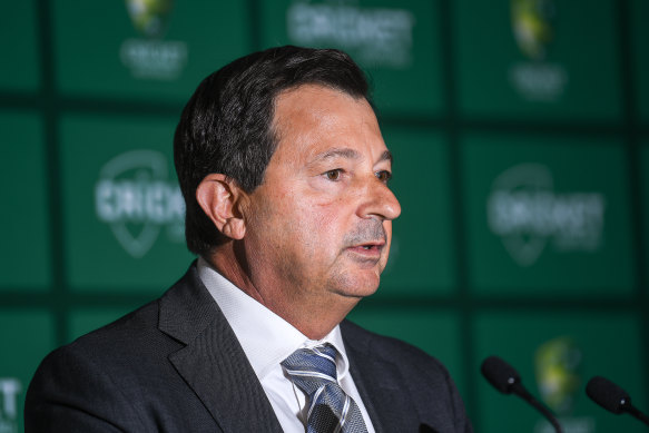 Former Cricket Australia chairman David Peever in 2018.