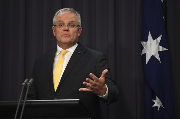 Scott Morrison addresses the nation.