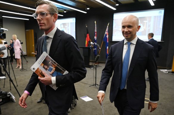 Big ambitions ... NSW Premier Dominic Perrottet and Treasurer Matt Kean.