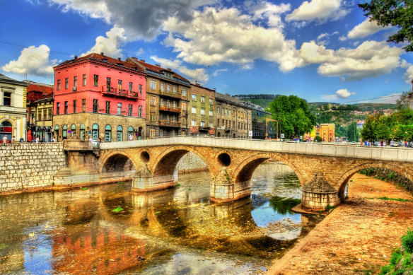 Latin Bridge in Sarajevo.