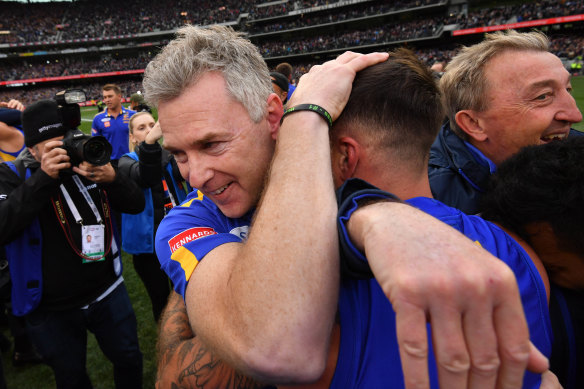 Premiership coach Adam Simpson in 2018.