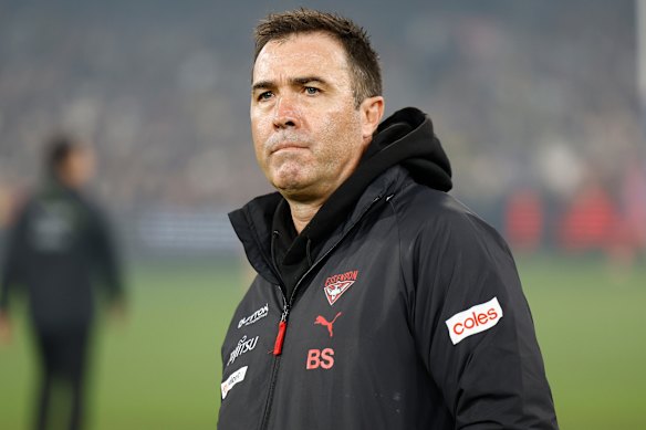 Essendon coach Brad Scott.