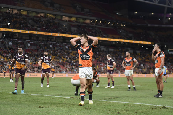 After finishing 16th last season, Wests Tigers are already 17th this year.