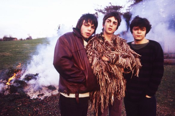 Gaz Coombes, Danny Goffey and Mickey Quinn of Supergrass.