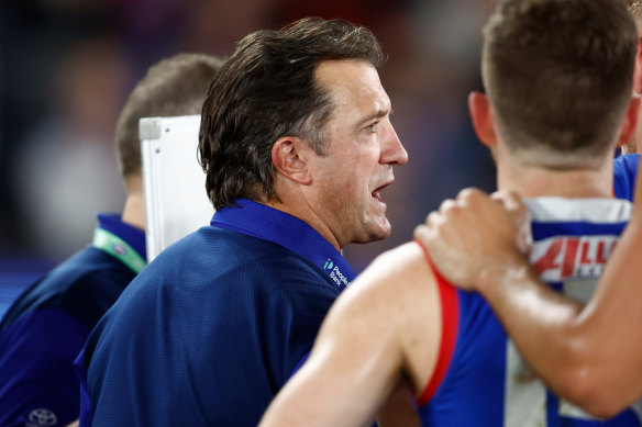 Bulldogs coach Luke Beveridge.