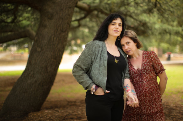 Justine Martin (left), and Karen Dare: "Karen says she doesn’t want to complain to me because I’ve been through so much, but so has she."