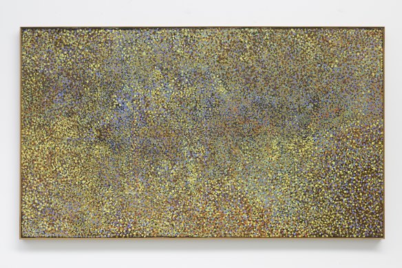 Emily Kame Kngwarreye’s State of My Country (1990).